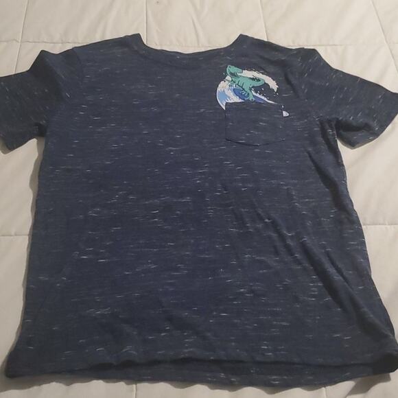 Arizona jean co medium 10/12 boys blue static print tee - Picture 1 of 4